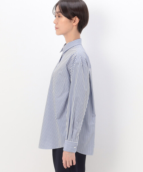 「COMME CA」 長袖シャツ 9号 ホワイト レディース_画像8