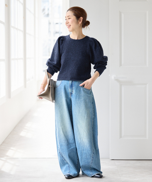 ニット セーター ショルダーパフクルーネックプルオーバー レディース | Spick＆Span | 04