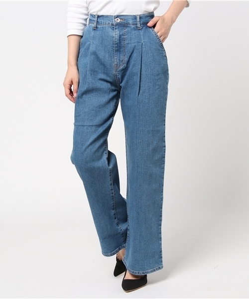 デニム・ジーパン soeur FW25 Jeans (JEA1619 JEA0325S) GeeRA パンツ デニム ジーンズ 中空糸デニムワイドパンツ