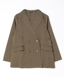 STYLEBLOCK ジャケット テーラードジャケット とろみ素材ダブル