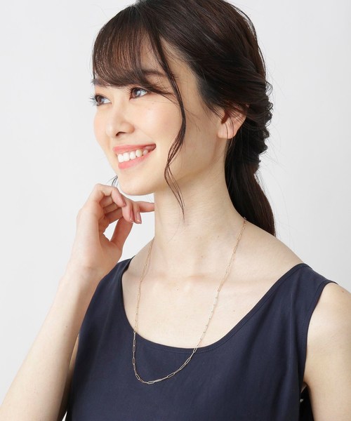 COCOSHNIK（ココシュニック） ネックレス K10PCロング2WAY ネックレス