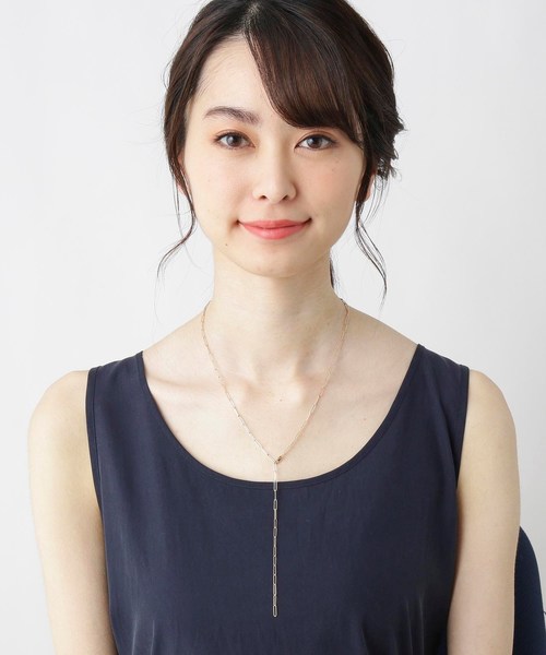 COCOSHNIK（ココシュニック） ネックレス K10PCロング2WAY ネックレス