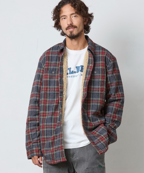 L.L.Bean（エルエルビーン） シャツ シェルパ・ラインド・スコッチ