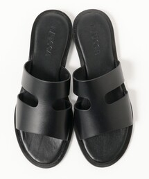 BEAMS F サンダル L/UCCA / 別注 レザーサンダル メンズ