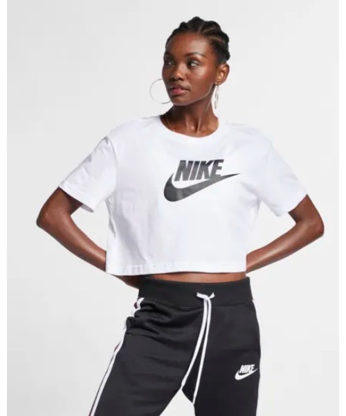 NIKE クロップド アイコン フレンチテリー Tシャツ 送関込 NIKE tシャツ 「NIKEアパレル」WS ES クロップアイコンフレンチ