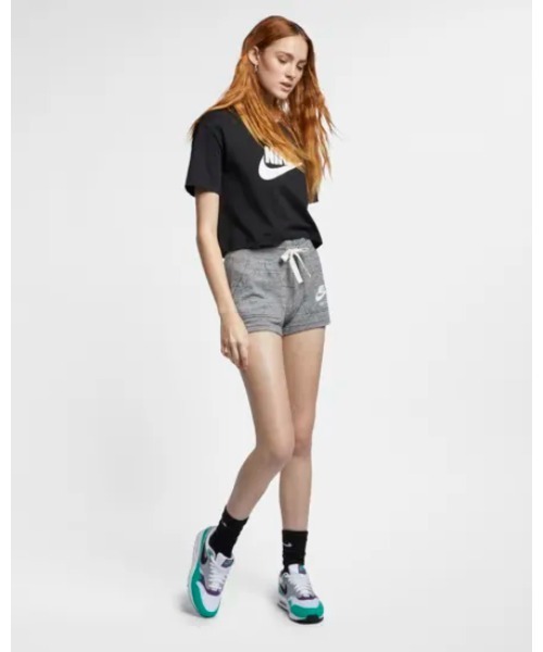 NIKE クロップド アイコン フレンチテリー Tシャツ 送関込 Tシャツ 半袖 レディース エッセンシャル クロップ アイコン