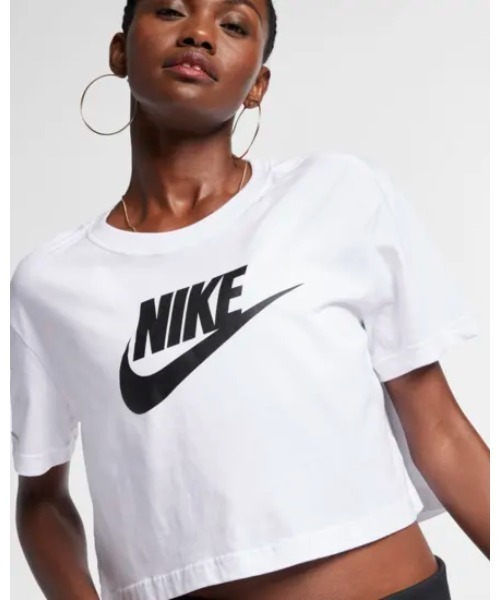NIKE クロップド アイコン フレンチテリー Tシャツ 送関込 NIKE tシャツ ナイキ エッセンシャル クロップ アイコン