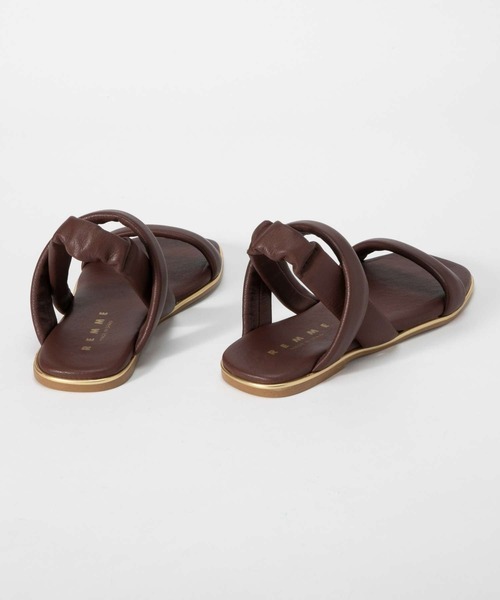 REMME サンダル LEATHER FLAT SANDAL レメ レザー フラット