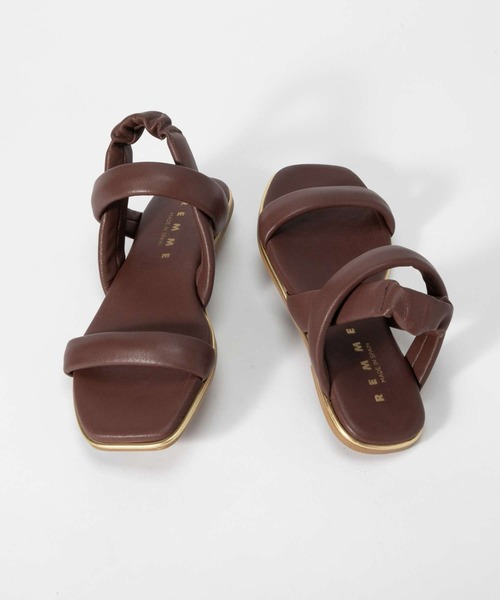 REMME サンダル LEATHER FLAT SANDAL レメ レザー フラット