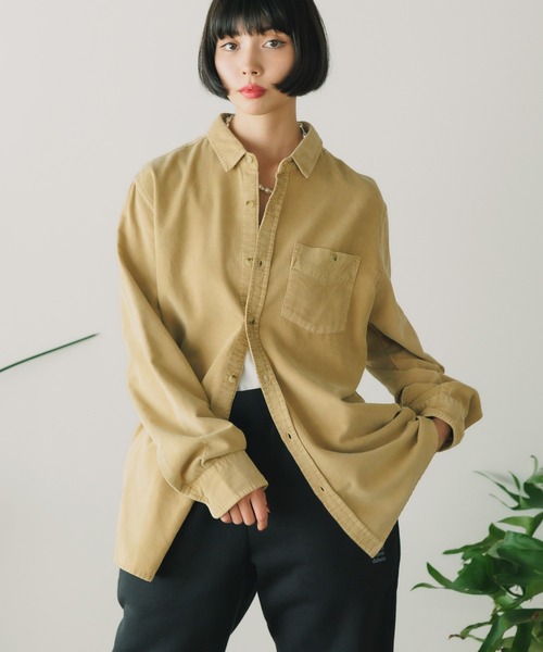 ブラウス シャツ ROLLA'S/ローラス MEN AT WORK CORD SHIRT コーデュロイシャツ レディース ROLLA'S ブラウス シャツ ROLLA'S/ローラス MEN AT WORK CORD