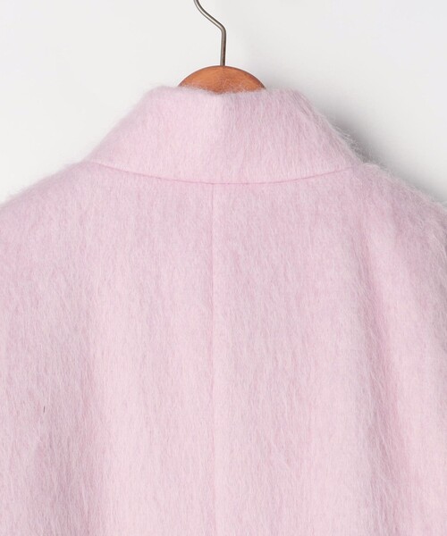 未使用・タグ付NOLLEY'S モヘヤシャギースタンドコート 定価59400円 NOLLEY'S（ノーリーズ） レディース アウター モヘヤシャギーPUREMIUM