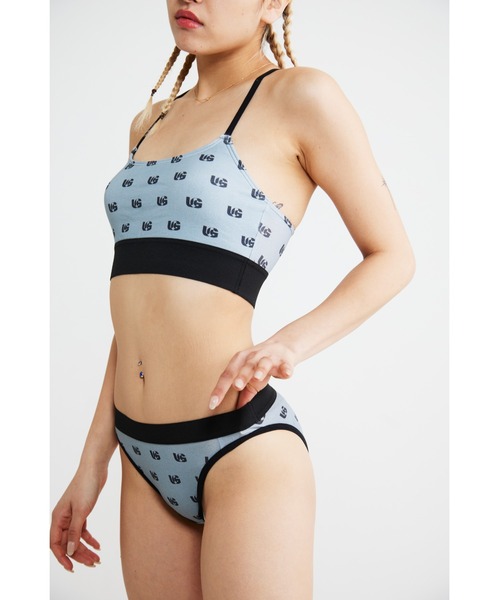 福寿外貌 ブラジャー アルファベットロゴ ブラレット ノンワイヤーブラ