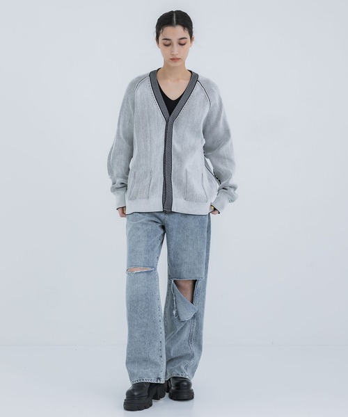 カーディガン 「LASTFRAME/ラストフレーム」KASANE REVERSIBLE CARDIGAN レディース LASTFRAME カーディガン 「LASTFRAME/ラストフレーム」KASANE