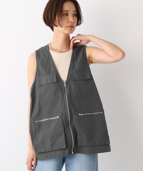 LEPSIM ベスト ジレ ナイロンポケットベスト 109367 レディース