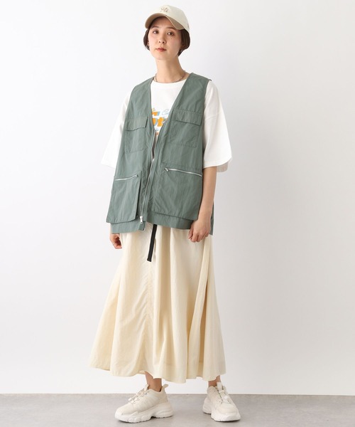 LEPSIM ベスト ジレ ナイロンポケットベスト 109367 レディース