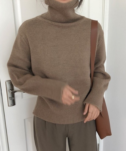 タートル ニットプルオーバー 2024AW　新作　秋冬 タートル ニットプルオーバー 2024AW 新作 秋冬／レディース
