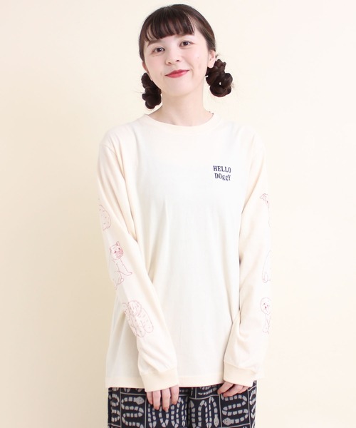 didizizi Tシャツ didizizi tシャツ FISH LOVERSプリント ロンT レディース