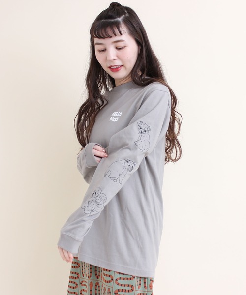 didizizi tシャツ _振り向きワンコ ロンT レディース : ZOZOTOWN