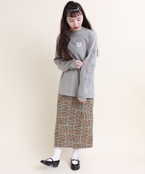 didizizi Tシャツ didizizi tシャツ FISH LOVERSプリント ロンT レディース