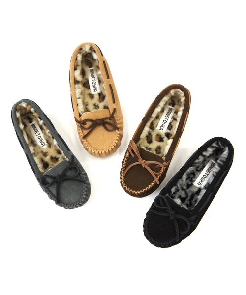 Minnetonka（ミネトンカ） スリッポン KIMMY / キミー ファーモカシン