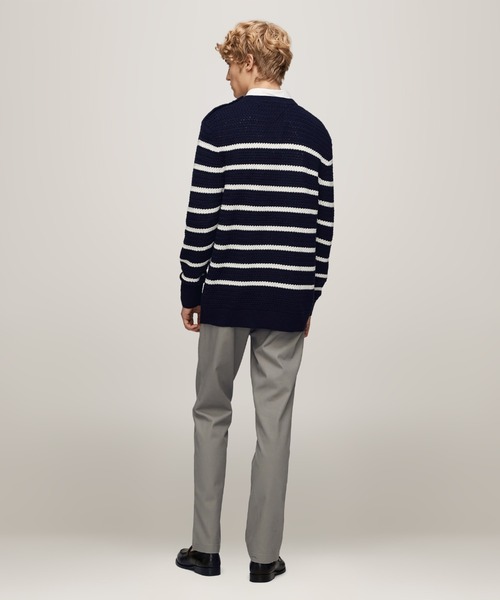 TOMMY HILFIGER セーター ニット ホリゾンタルストライプクルー