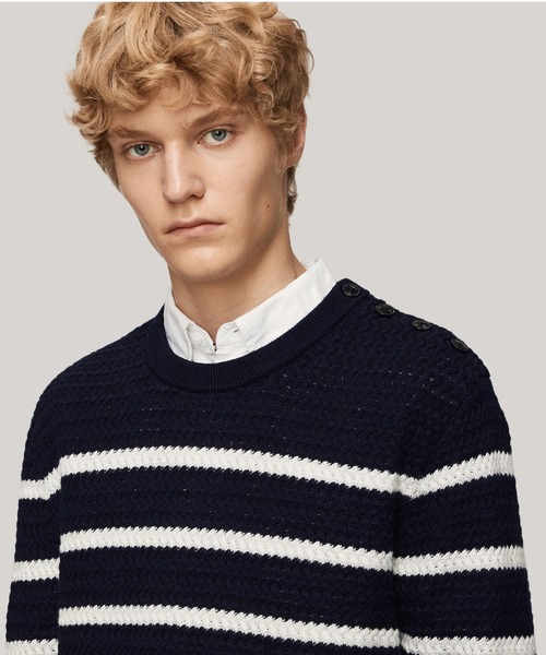 ERL ストライプ ニットセーター Lサイズ H&M ストライプニットセーター Lサイズ - メルカリ