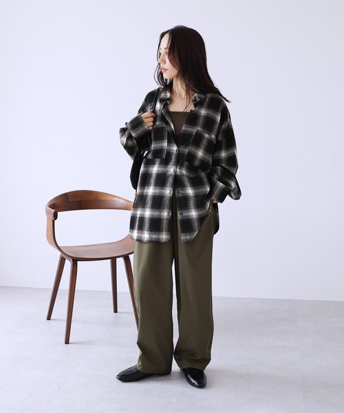 reca（レカ） ブラウス シャツ オーバーサイズチェックシャツ