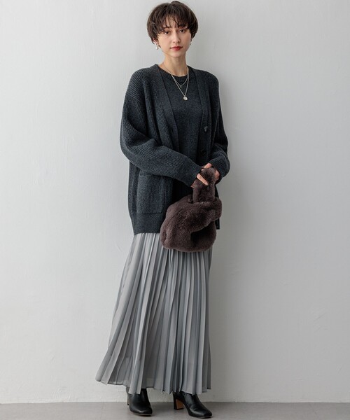 23区 カーディガン 「洗える」カシミヤブレンド ニット