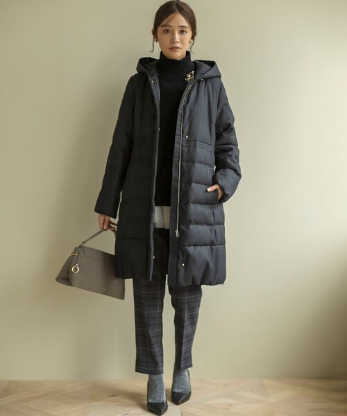 組曲（KUMIKYOKU） ダウンコート ダウンジャケット ライトタフタロング