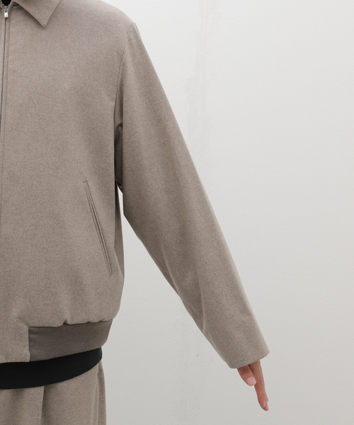 【美品】 ATON エイトン ブルゾン ライトベージュ ATON（エイトン）の「【ATON/エイトン】KYOTO TSURIZOME COTTON FLIGHT