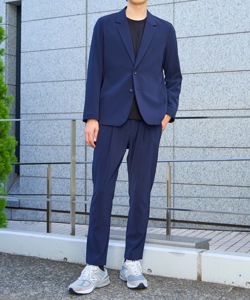 STUDIOUS ステュディオスストレッチジャケットネイビー