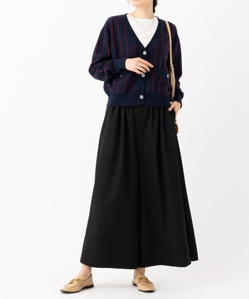 パンツ ドレープ使いキュロットパンツ レディース : ZOZOTOWN