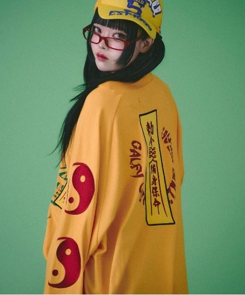 GALFY tシャツ Tシャツ 「GALFY/ガルフィー」霊幻犬TEE ロンT