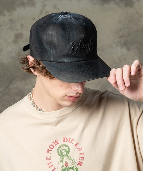 glamb（グラム） キャップ 帽子 Paraffin Coat Cap / パラフィンコート