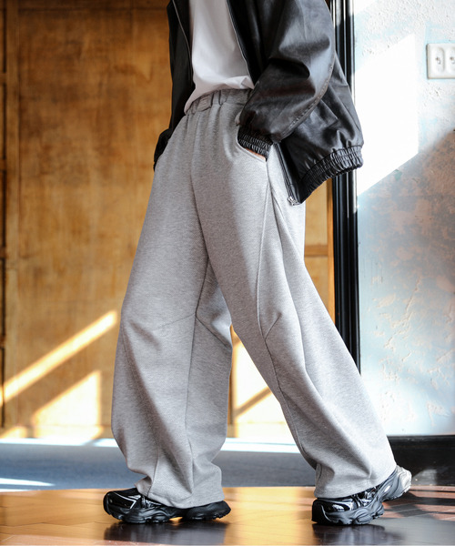 【TWN】★男女兼用★24AW コッパ ワイド スウェットパンツ NEOS(KOKUYO) スウェットパンツ ジャージ 「neos」ルーズ