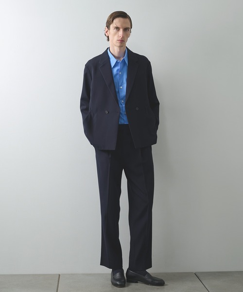 STUDIOUS（ステュディオス） スラックス VISCOSE WOOL WIDE SLACKS