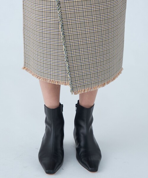 MACPHEE（マカフィー） スカート コットンリバーチェック ラップ
