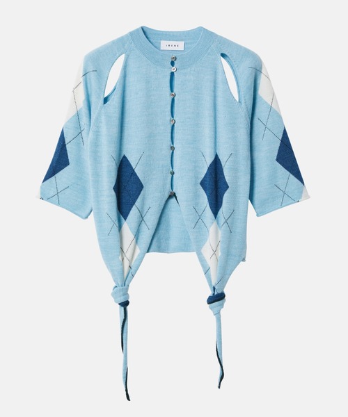 ニット セーター アーガイルニットカーディガン / Argyle Knit Cardigan レディース IRENE ニット セーター アーガイルニットカーディガン / Argyle