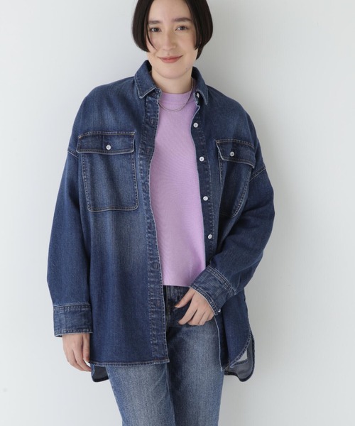 お値下げ！Healthy デニムオーバーサイズシャツ Healthy denim（ヘルシーデニム） ブラウス シャツ 「Healthy DENIM