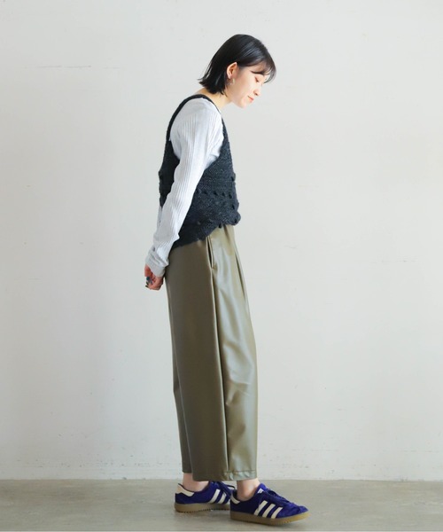 「NOMBRE IMPAIR」 キャミソールニット FREE チャコールグレー レディース_画像6