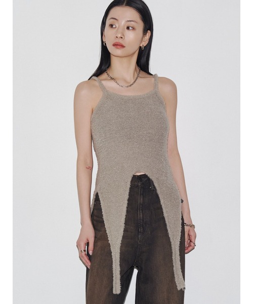 ニット セーター 「VEQUM」MIXTURE HALTER KNIT レディース VEQUM ニット セーター 「VEQUM」MIXTURE HALTER KNIT