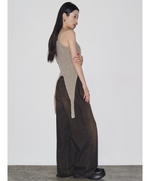 VEQUM ニット セーター 「VEQUM」MIXTURE HALTER KNIT