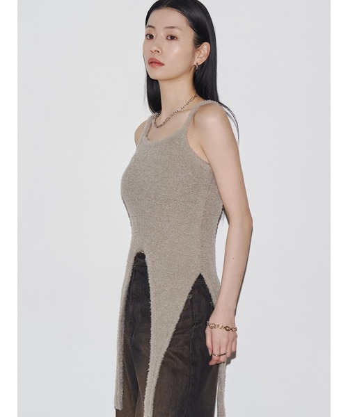 ニット セーター 「VEQUM」MIXTURE HALTER KNIT レディース VEQUM ニット セーター 「VEQUM」MIXTURE HALTER KNIT
