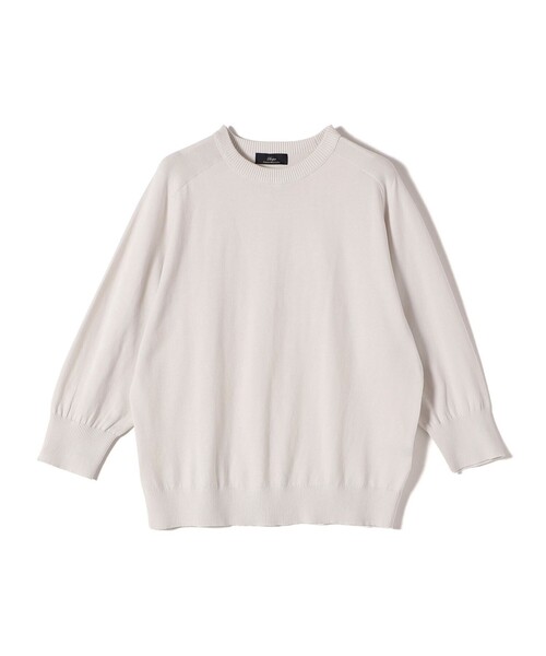 ニット セーター SHIPS Primary Navy Label:SUVIN ドルマン プルオーバー レディース