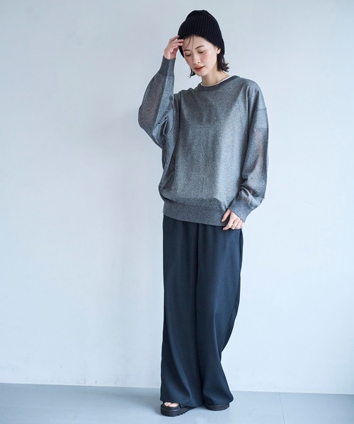 3079　こちらは専用です CANAL JEAN パンツ COIN ストライプイージーパンツ レディース