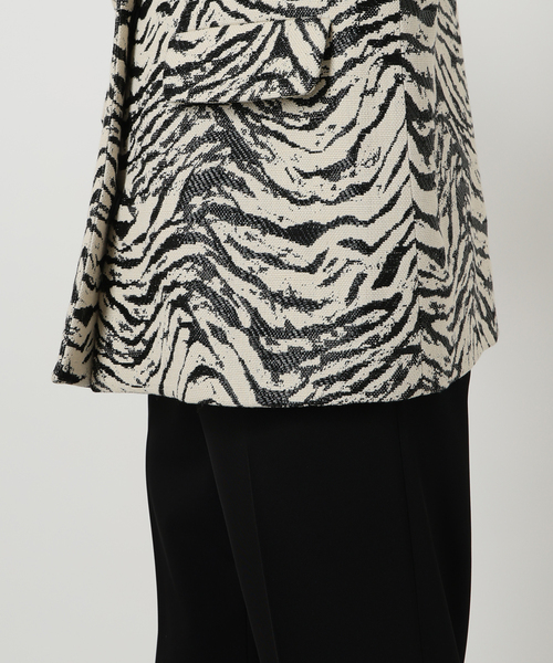 saqui コート アウター SAQUI（サキ）SAQUI ZEBRA SHORT COAT
