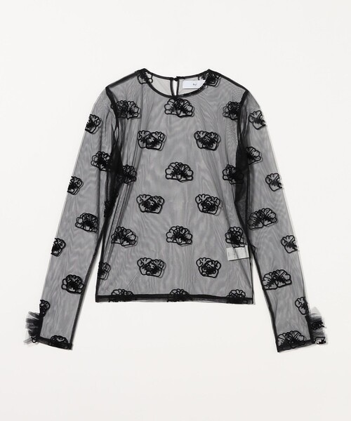 tシャツ 「PoI」tulle shell flw カットソー レディース