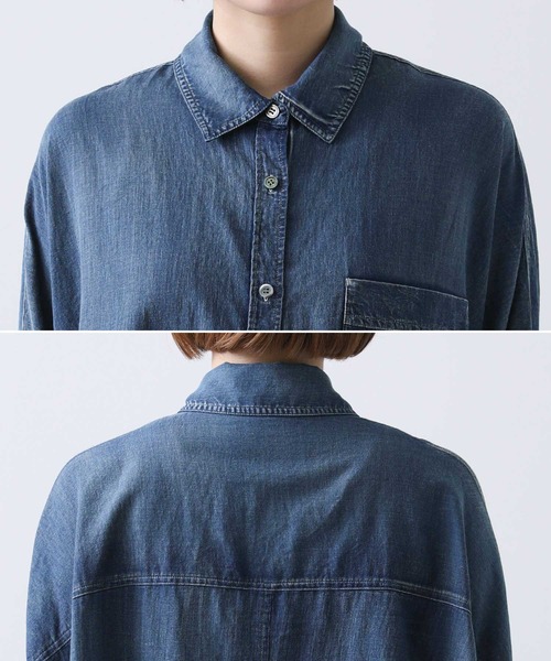 「Gready Brilliant」 「AuieF」ドルマンスリーブシャツ 38 インディゴブルー レディース Gready Brilliant 「Gready Brilliant」 「AuieF」ドルマン