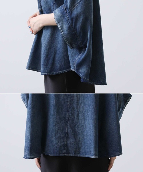 「Gready Brilliant」 「AuieF」ドルマンスリーブシャツ 38 インディゴブルー レディース Gready Brilliant 「Gready Brilliant」 「AuieF」ドルマン