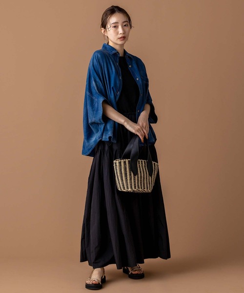 「Gready Brilliant」 「AuieF」ドルマンスリーブシャツ 38 インディゴブルー レディース Gready Brilliant 「Gready Brilliant」 「AuieF」ドルマン